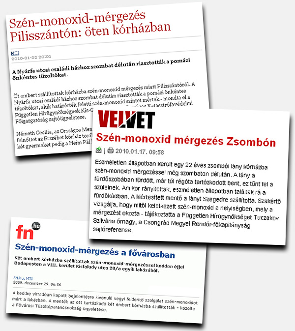 sz&eacute;nmonoxid m&eacute;rgez&eacute;s