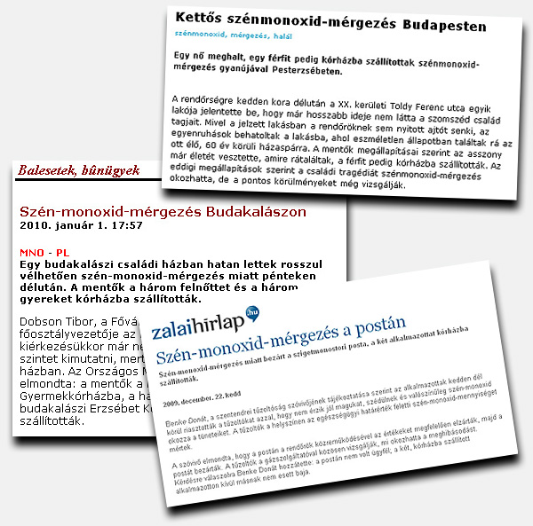 sz&eacute;nmonoxid m&eacute;rgez&eacute;s